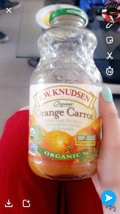 Who ever would have thought #orange and #carrot is a good mix? I love my #Organic #juice https://t.c<a href="/tag/orange"class="tags">#orange</a><a href="/tag/carrot"class="tags">#carrot</a><a href="/tag/organic"class="tags"><span>#organic</span></a><a href="/tag/juice"class="tags"><span>#juice</span></a>