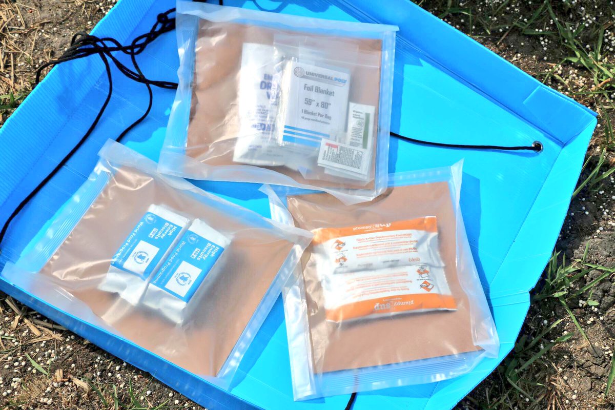 WFPSupplyChain's tweet photo. Success! @WFP_SouthSudan has completed a test airdrop of food, water &amp; relief items to the town of #Ganyiel. Well done, team! #innovation https://t.co/uEvDkyceLQ