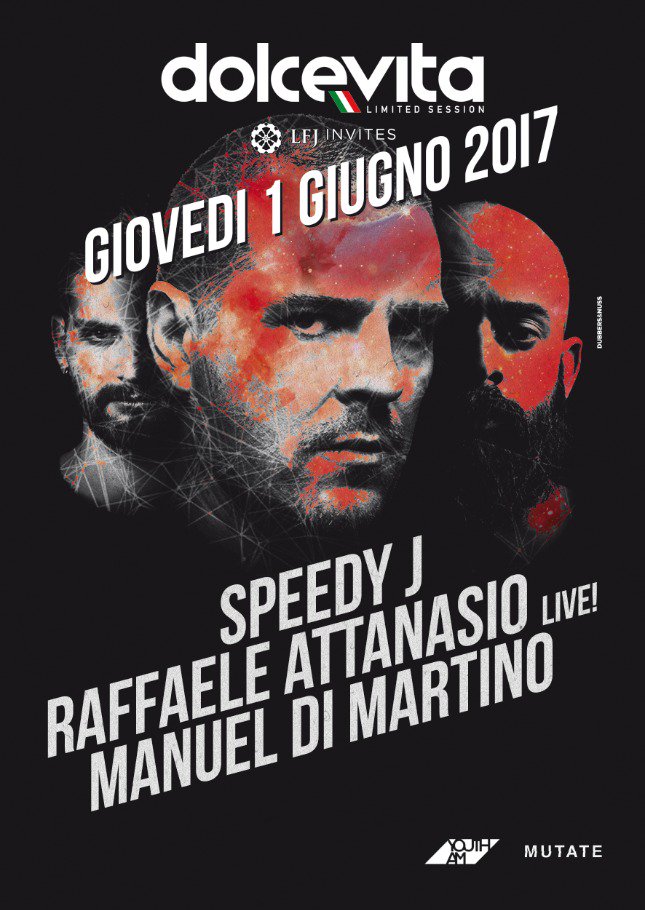 this Thursday! Lfj invites: <a href="/jochempaap/">Speedy J</a> @RaffaeleAttanas #manueldimartino #techno #live #mutate #dolcevita