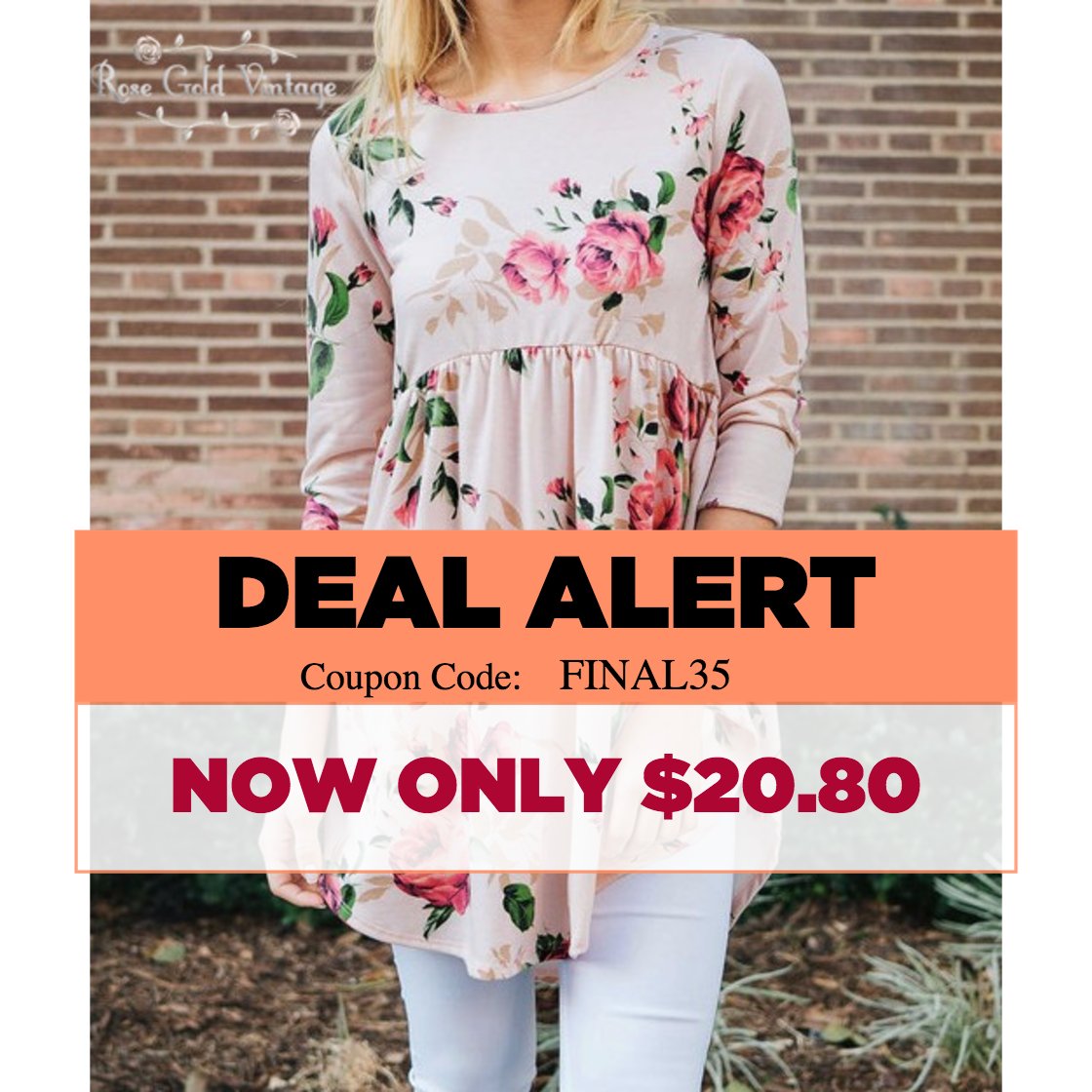 RoseGoldVintage's tweet photo. DEAL ALERT! We have limited sizes &amp; quantities. As always shipping is FREE! All promo items are final sale.
➤ https://t.co/c1weG1bLKK https://t.co/Ef1urME54d