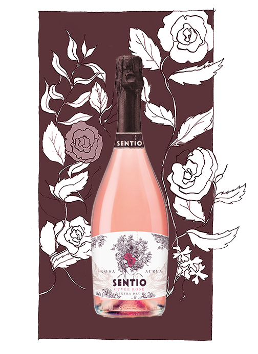 Take a peek at the BEAUTIFUL label design for the brand new Sentio Rosé Cuvée Extra Dry - Coming Soon! #rose #wine #roseallday #yeswayrose