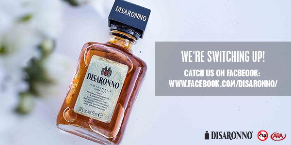 A change in our mix! Follow us on Facebook to continue the journey with Disaronno: bit.ly/2pNmJBL