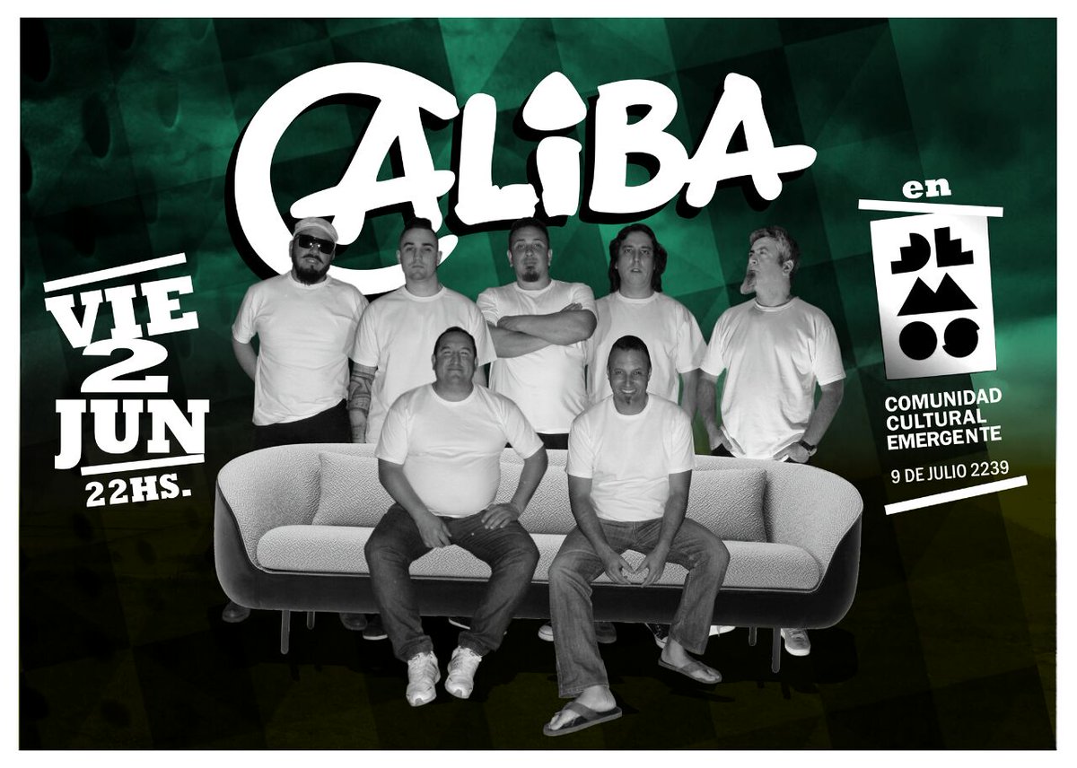 DemosCCE's tweet photo. #Caliba y Yoel Airaldi se presentan este viernes en #DEMOSCCE
Anticipadas: 50$ | En Puerta 70$ | Más info ► https://t.co/GQem9ARc9D https://t.co/BjmxS7gRGS
