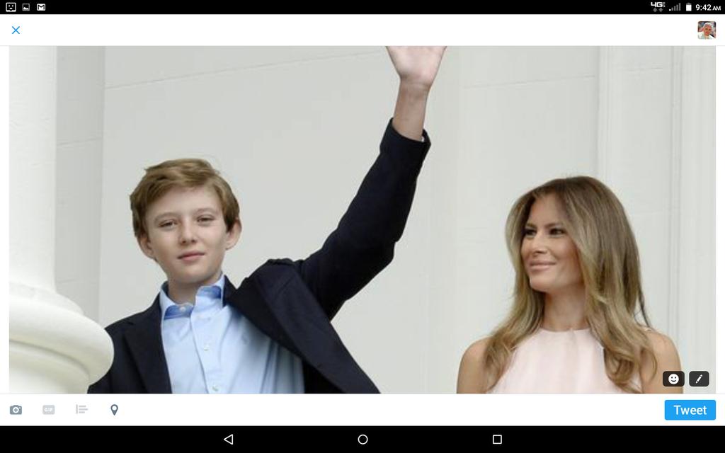 PrickEffin's tweet photo. An afternoon with Malia and DONALD  looks like a kid again..... https://t.co/a5pDrtSxdE