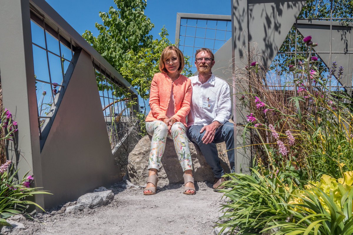 Thank you <a href="/sianwilliams100/">Dr Sian Williams</a> for sharing the #mindtrap garden with me. #honoured #humbled #RHSChelsea