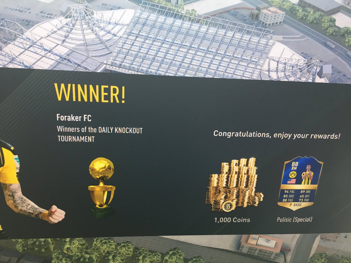 i5thhh's tweet photo. Won TOTS Pulisic for @foraker199 
RT if you need need help winning him! https://t.co/3LZRQCTMUn