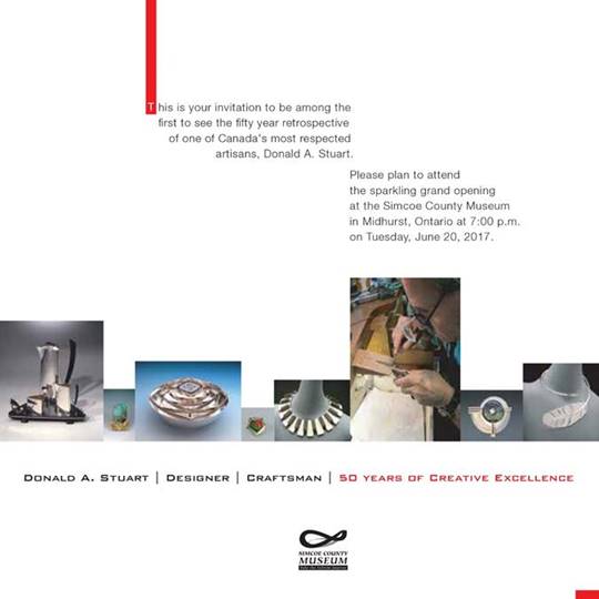 rca_arts's tweet photo. Visit @simcoecountyMUS &amp; see Artist #DonaldStuart one of Canada’s leading gold/silversmiths retrospective thru Sept. 4, 2017. https://t.co/rEhctEF0oj
