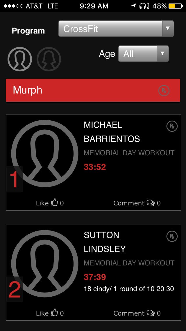 szxv13's tweet photo. Happy Memorial Day everyone!! Shout out to everyone who did murph today! https://t.co/6YN7ck8auz