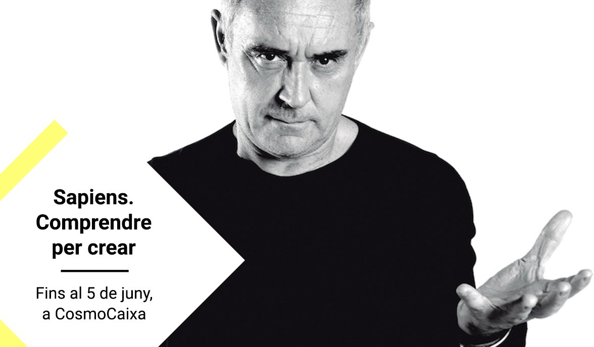 CosmoCaixa_CAT's tweet image. Última setmana per descobrir la metodologia Sapiens de Ferran Adrià a #CosmoSapiens. Te la perdràs? 
bit.ly/cosmosapiensfc…