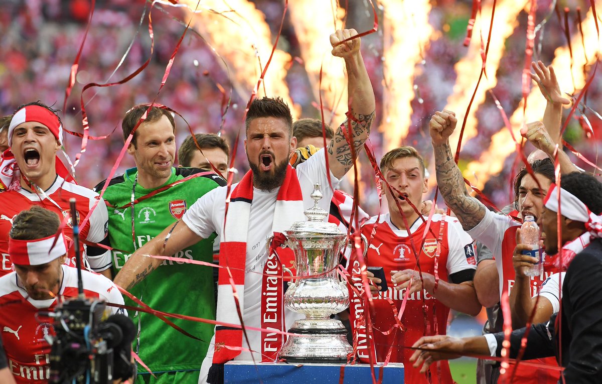 GeoFootball's tweet photo. #EmiratesFACup - Most Titles:
1 Arsenal - 13
2 Manchester United - 12
3 Spurs - 8
4 Liverpool, Chelsea, Aston Villa - 7 https://t.co/BrzdCMZgt8