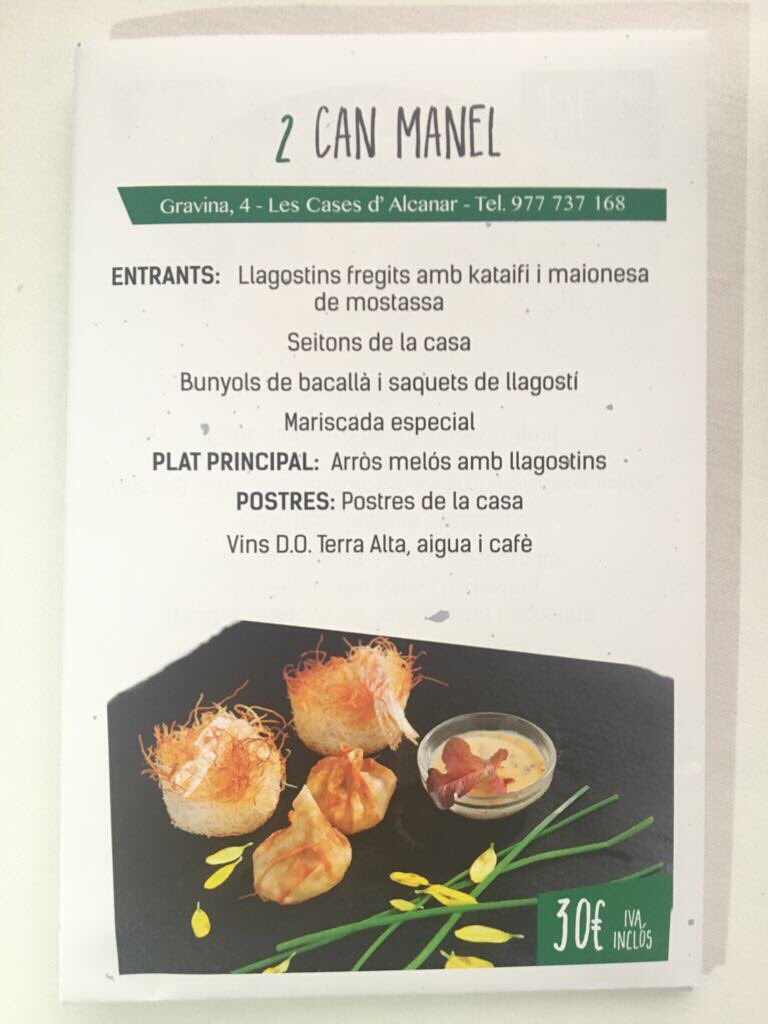 Can_Manel's tweet photo. Menú llagosti https://t.co/4jBHwfoVXo