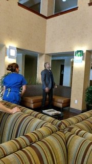 PacificaHost's tweet photo. The team at Holiday Inn Belmont enjoyed a team lunch and a basketball shoot out competition #ihgcelebrateservice #servicefanatics https://t.co/g2M3GjqxoD