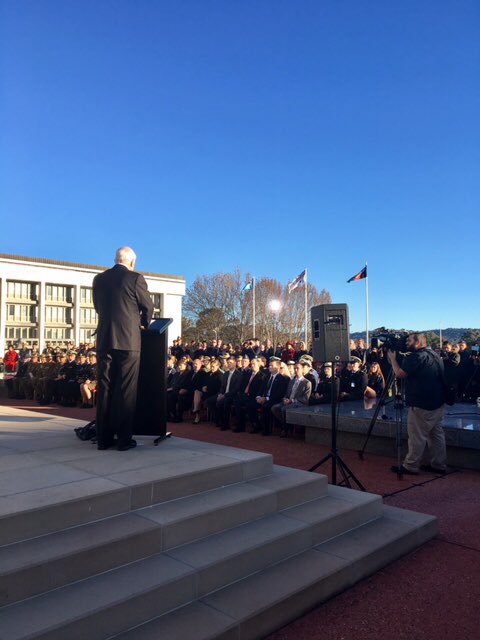 SenJohnMcCain's tweet photo. Honored to remember America &amp; #Australia's WWII veterans at the Australian-American Memorial in #Canberra this #MemorialDay https://t.co/RI6ttAht2T