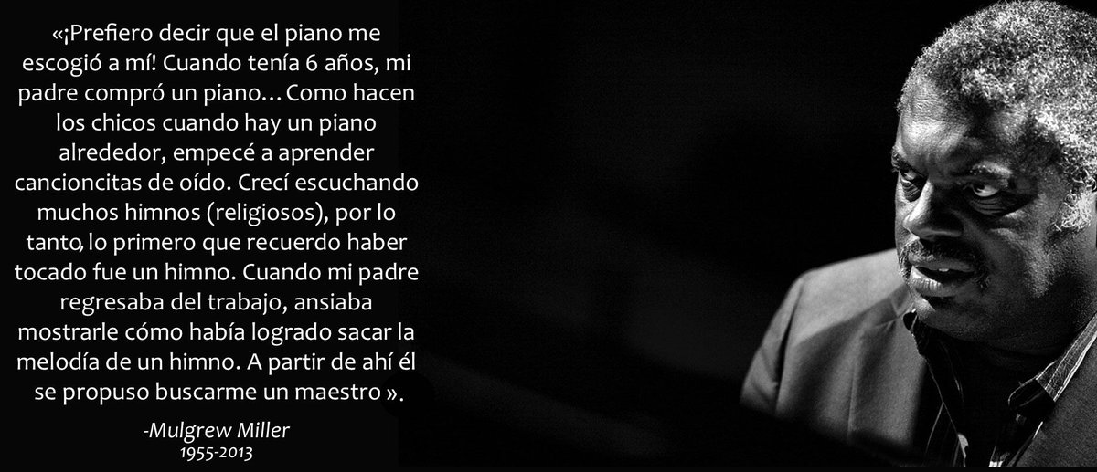 LaFaroJazz's tweet photo. Recordando a Mulgrew Miller, en su cuarto aniversario luctuoso. 
^ ~^ https://t.co/njB1OFcjmC