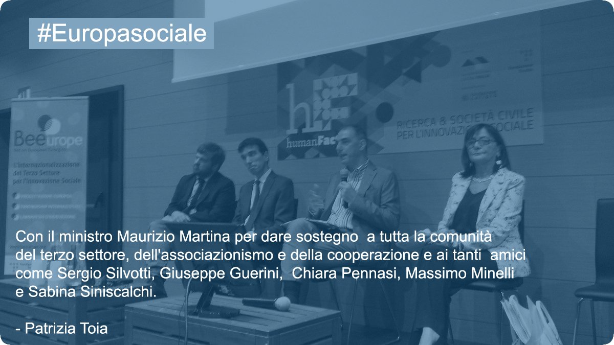 toiapatrizia's tweet photo. #Europasociale In Cascina Triulza per parlare di #InnovazioneSociale con @maumartina #terzosettore #HumanFactoryDay https://t.co/Xywa6o1HVX