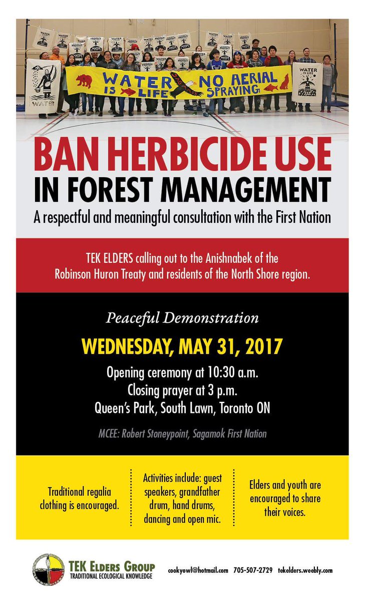 TOCouncilFire's tweet photo. Peaceful Demonstration Wednesday, May 31, 2017 from 10:30 a.m. to 3 p.m. on the south lawn of Queen's Park in #Toronto #chiefsofOntario https://t.co/tLeCJXBr77