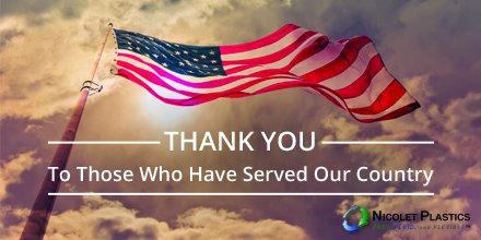 NicoletPlastics's tweet photo. We will not forget all of those who have served and the men and women who lost their lives in service of this great nation. https://t.co/yqhCLiq5pu