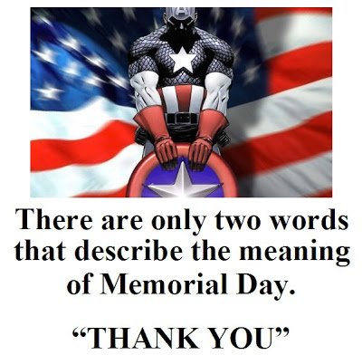 QueenCtyComicon's tweet photo. We hope you enjoy this Memorial Day weekend! May we never forget the price that has been paid. https://t.co/XsHYP2shQW