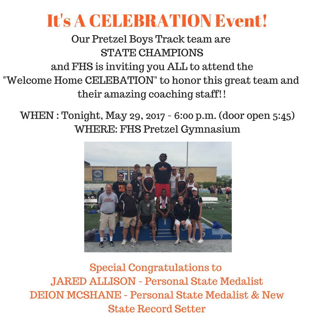 Stop up TONIGHT to show your support for this unstoppable team &amp; amazing coaching staff
#pretzelpride #statechampions
