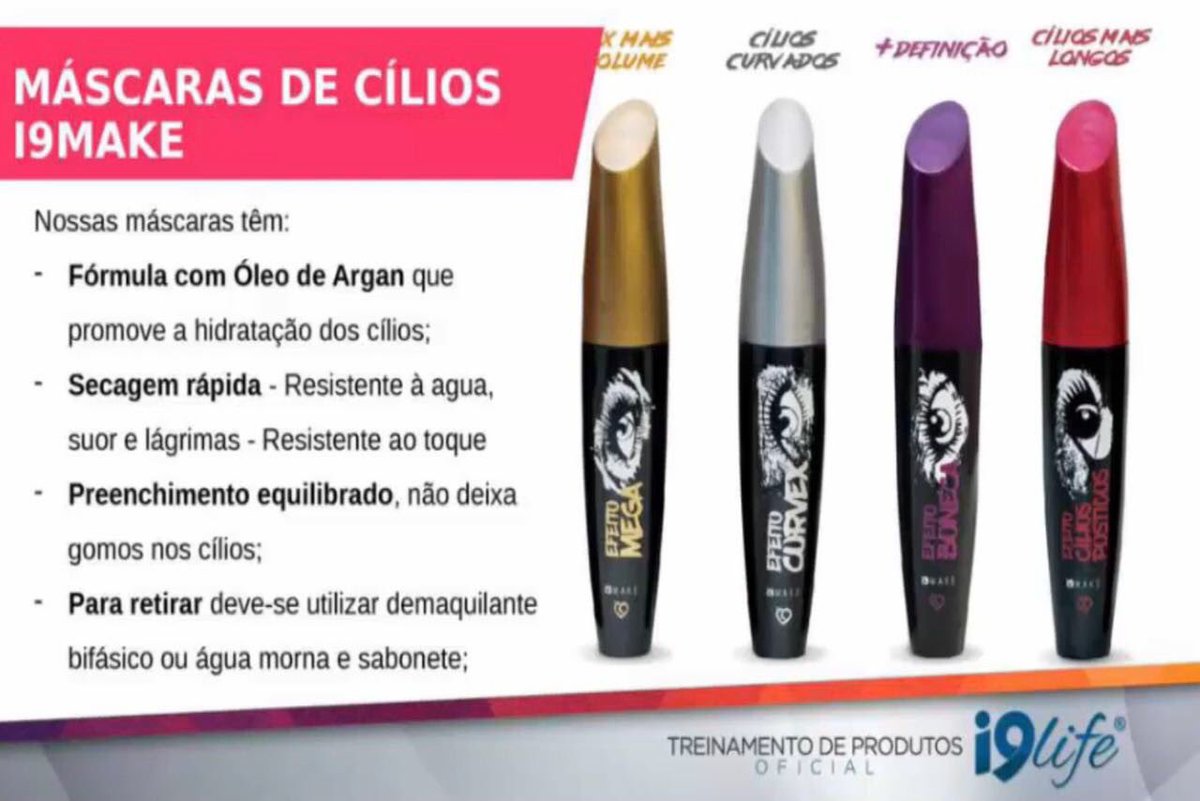 carlotajoakina's tweet photo. Máscara de cílios com óleo de argan só a #I9life tem pra vc. Aproveite! https://t.co/tDPoFhxRpm @I9lifeOficial @i9lifesense #i9make https://t.co/ANvPgCCKG0