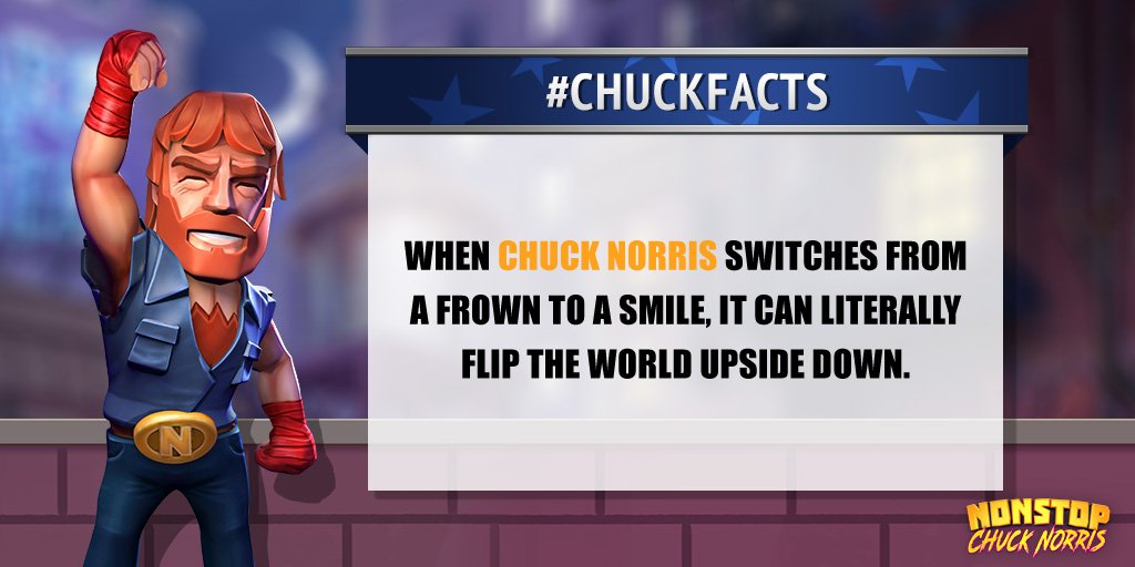 NonstopChuck's tweet photo. It's this time of the week again! #Chuckfact on the way! Think you can come up with a better one? Share it with us! https://t.co/tsVbkYJ4H8