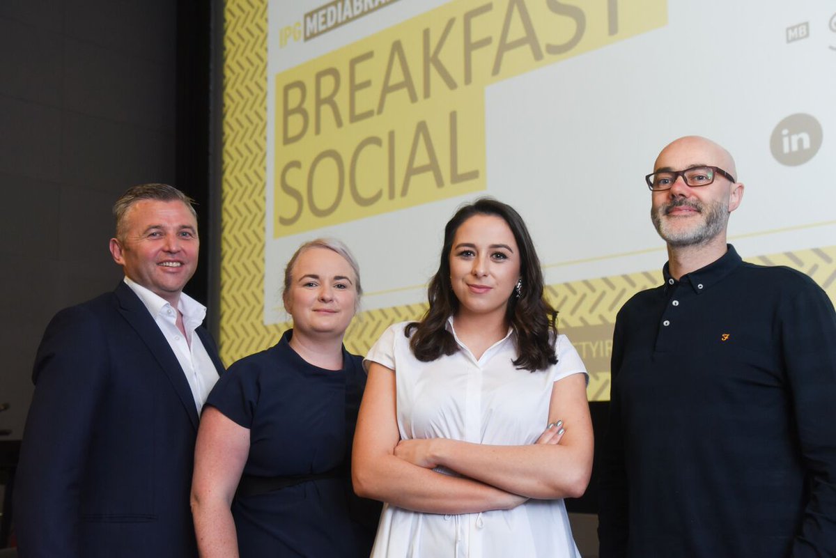 Society_Ireland's tweet photo. Snapped at our launch last week, MD Eamon, Digital Director, Viv, Social Media Manager Lorna and Strategy Director, Simon  💪🏆 https://t.co/NLI6bHNCfr