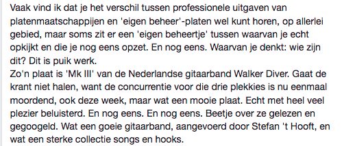 Nét niet in de <a href="/volkskrant/">de Volkskrant</a>, wel fijne recensie door @mennopot! “Wat een mooie plaat. Echt met heel veel plezier beluisterd. En nog eens.”