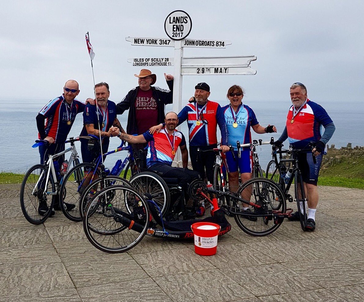 MarkElliott52's tweet photo. This is a photo about teamwork, courage, strength, bravery, passion &amp; over coming physical and mental injury. @CycleToRecovery are success! https://t.co/WCB75Cn0Fl