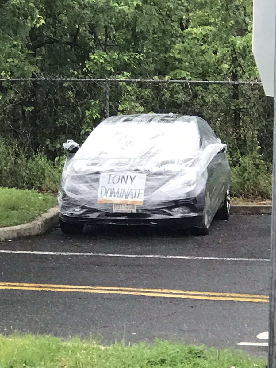 A little 4102  shenanigans!!! I walk out to my car and yup this is what I see. Thank you Mary Ellen and Bart.