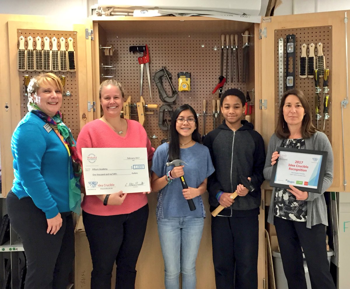 wakeedpa's tweet photo. Remember our #WakeEdWorldCafe Idea Crucible finalists from @HilburnAcademy? They are testing their projects! Watch: https://t.co/7Rr1dFzvWo https://t.co/8yUHOxmbcu