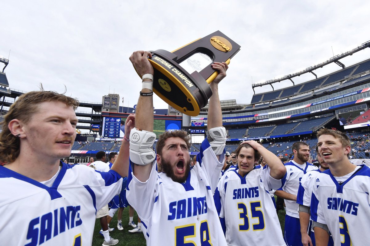 NCAADII's tweet photo. Limestone claimed its fifth #D2MLax Championship and its third in the last four years: https://t.co/WX5NtHB5Eo https://t.co/TqB82fUGN0