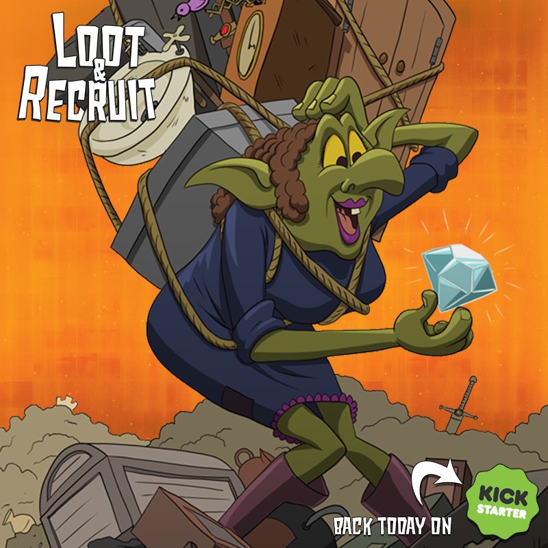 SwarmOfDice's tweet photo. New artwork! This is the Scavenger for Loot &amp; Recruit. RT if you love the #artwork! #Boardgames #Gamedev #tabletop https://t.co/TWZjQummpe https://t.co/szlMTWRXfd