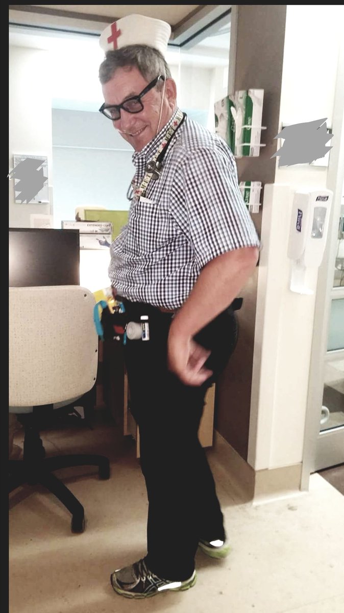 Rachel_Schofiel's tweet photo. @HHS_staff JH ICU Winner! Nurse for a Day: Dr Graham Jones - RN toolbelt &amp; cap ready! #coderunners #inittogether #relayforlife2017 #myHHS https://t.co/JSzzovmC4X