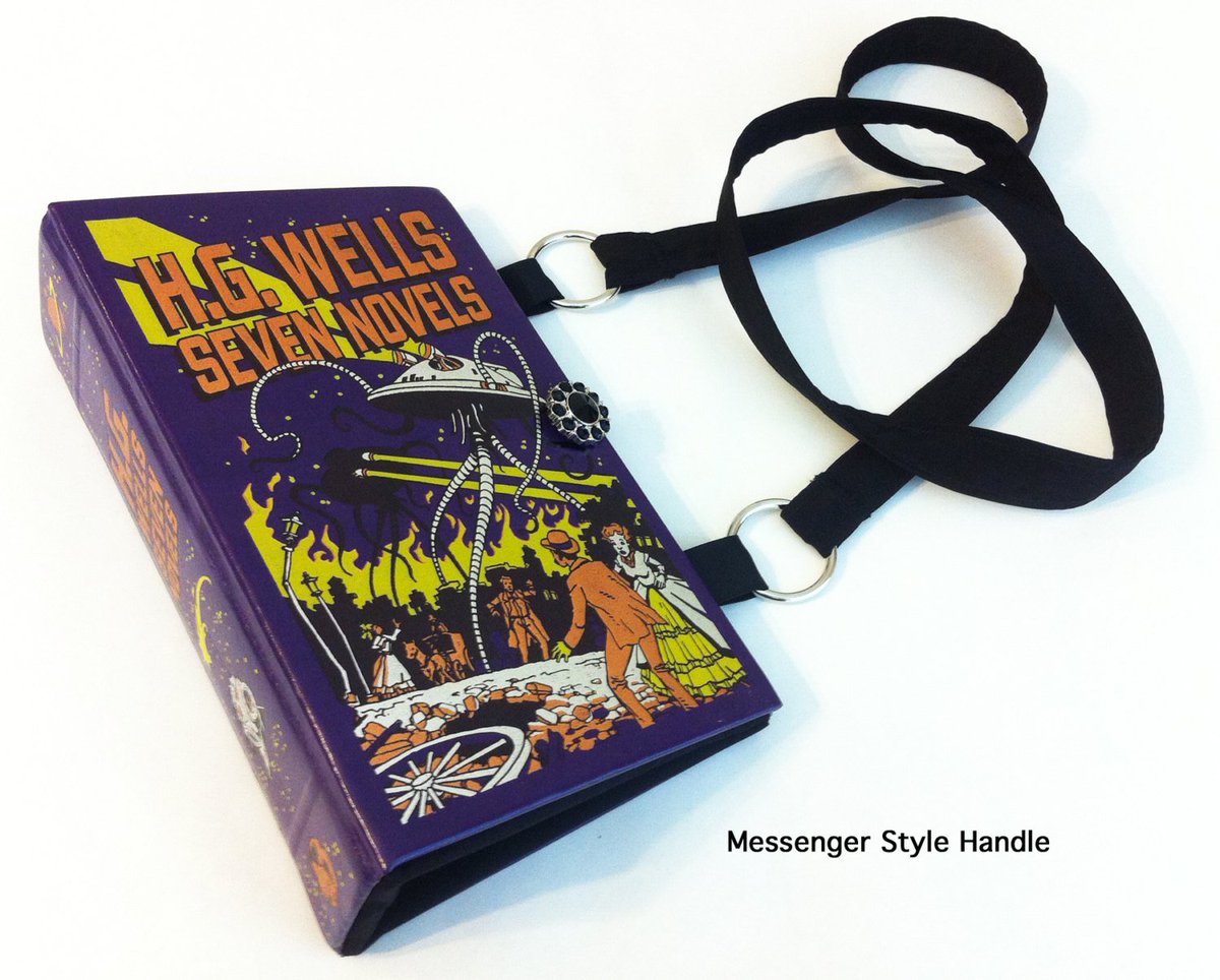 NovelCreations's tweet photo. HG Wells Book Purse - Nerdy Chic Recycled Book Purse - Alie… https://t.co/uuqE3GBxkL #EpiconEtsy #ScienceFictionGift https://t.co/uL5yLxUVVr