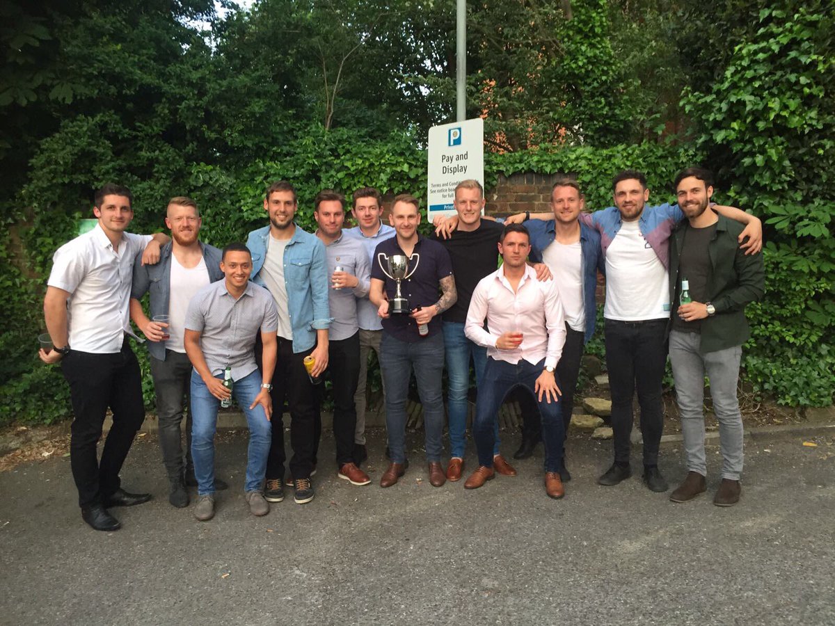 mandgfc's tweet photo. Bank holiday weekend away in Brighton for our end of season celebrations after our fantastic double winning season. #M&amp;G #Champions https://t.co/SkdhJXJXce