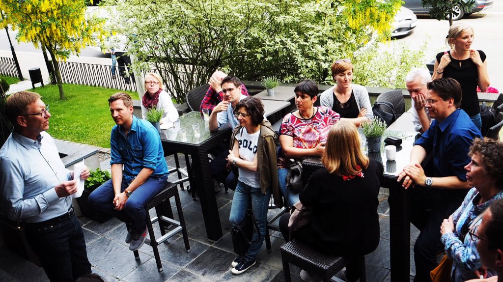 Reisegruppe Frankfurt ist jetzt auch da. Auf zur Führung durch Oslo #Studienreise #Demenz #Krankenhaus #Norwegen <a href="/gplusInstitut/">Institut g-plus</a> @ithinkcare