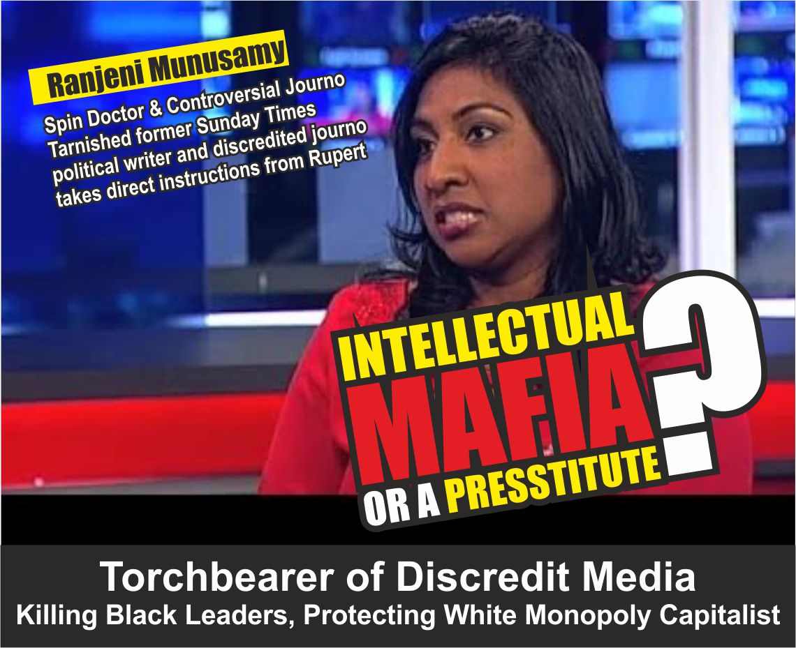 DidYouKnowZA's tweet photo. Now presenting the Spin-Doctor, Controversial and tarnished @SundayTimesZA political editor (former). "Proudly ILL DISCIPLINED" - @RanjeniM https://t.co/adRmB1ey4B