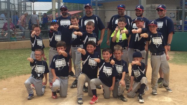 Congrats to my son &amp; the Braves for being <a href="/HVABSA/">HVABSA</a> 8U Champions! So proud of you Gray.