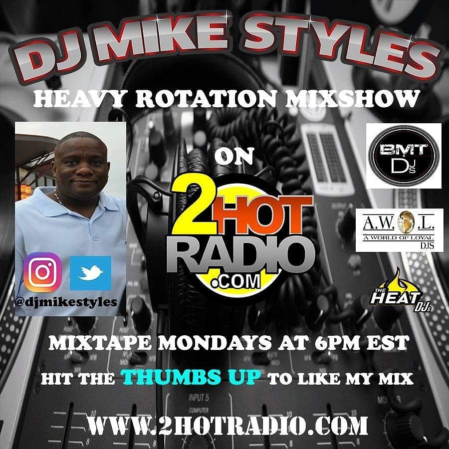 djmikestyles's tweet image. Tune in tonight at 6pm EST for my mixshow on @2hotradio  #2hr #awoldjs #bmtdjs #heatdjs100