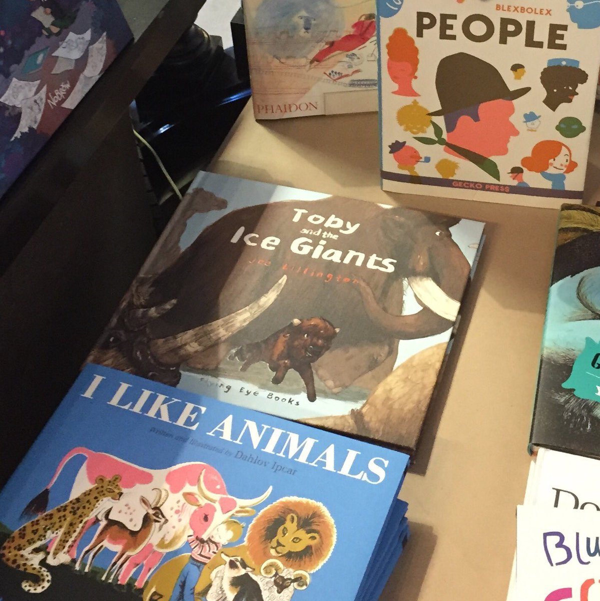 LillingtonJoe's tweet photo. Went to #Drawn2017 @RWABristol the other day, and afterwards spotted #TobyandtheIceGiants in the shop! @FlyingEye @FlyingEyeWTS https://t.co/d7CMvsijJn
