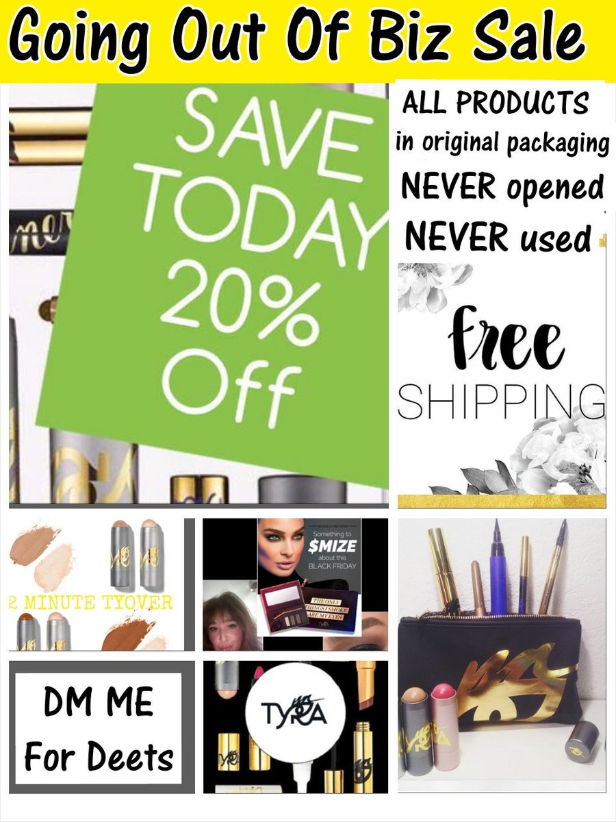 MyActionVA's tweet photo. #TYRABeauty NO LONGER Having Reps July1st MY LOSS IS YOUR GAIN!! All My UnUsed UnOpened Stock 20%OFF #beauty  #makeup #BeautyBlogger #Sales https://t.co/r3NatuPciz