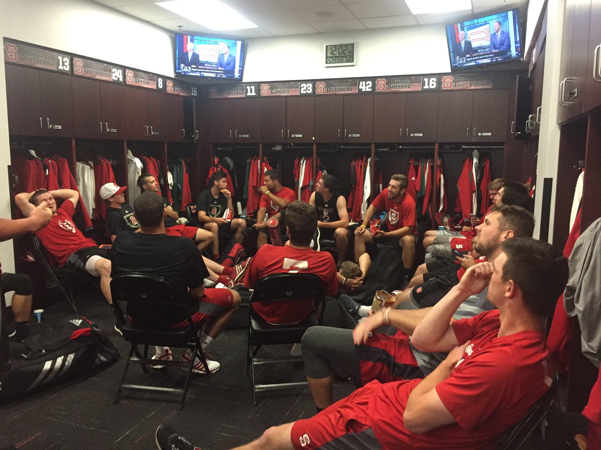 #Pack9 taking in the @NCAACWS Selection Show 🎥