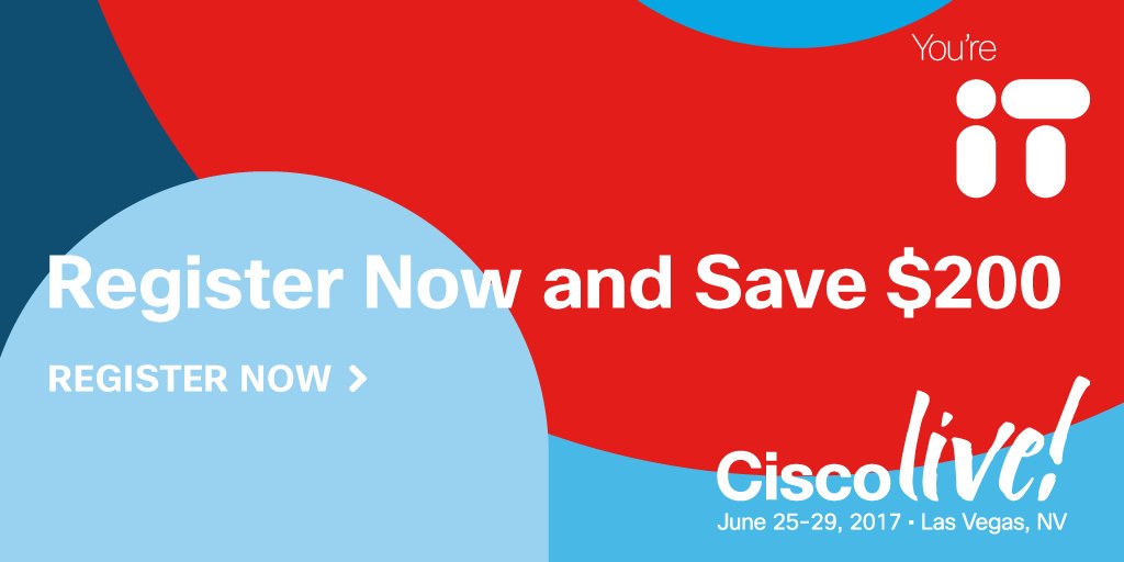 CiscoLive's tweet image. Register for #CLUS now &amp;amp; you&apos;ll save $200. Don&apos;t miss out on the best week of the year: cs.co/60148cUi6 #MondayMotivation