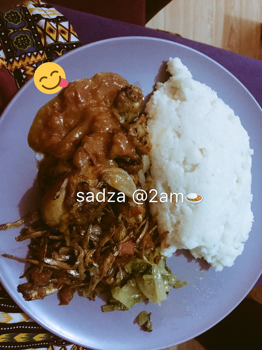 nancydhliwayo's tweet photo. Kumaraini for sadza @ 2am😂 This was supposed to be a tea party but ended up wt this😂😂😂 #matemba #chicken #sadza #zimfood https://t.co/LCLxsIlGIJ