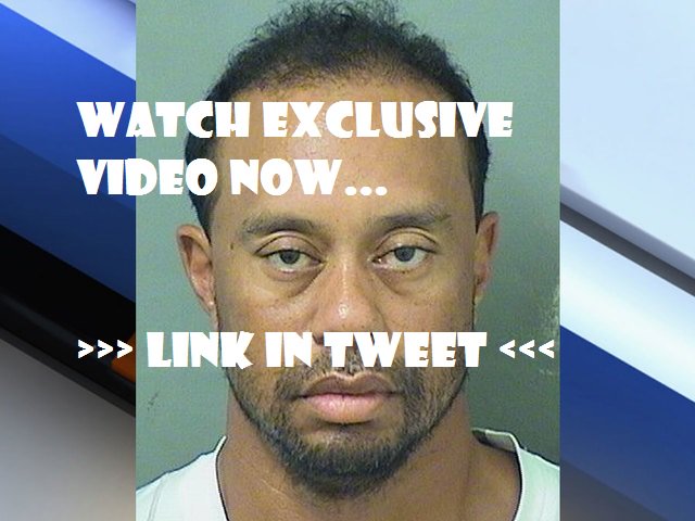 Bizathome4u's tweet photo. Tiger Woods Arrested in Florida for DUI.

Watch Exclusive video now: https://t.co/PlaknSqv9C https://t.co/0VlAyHKrNB