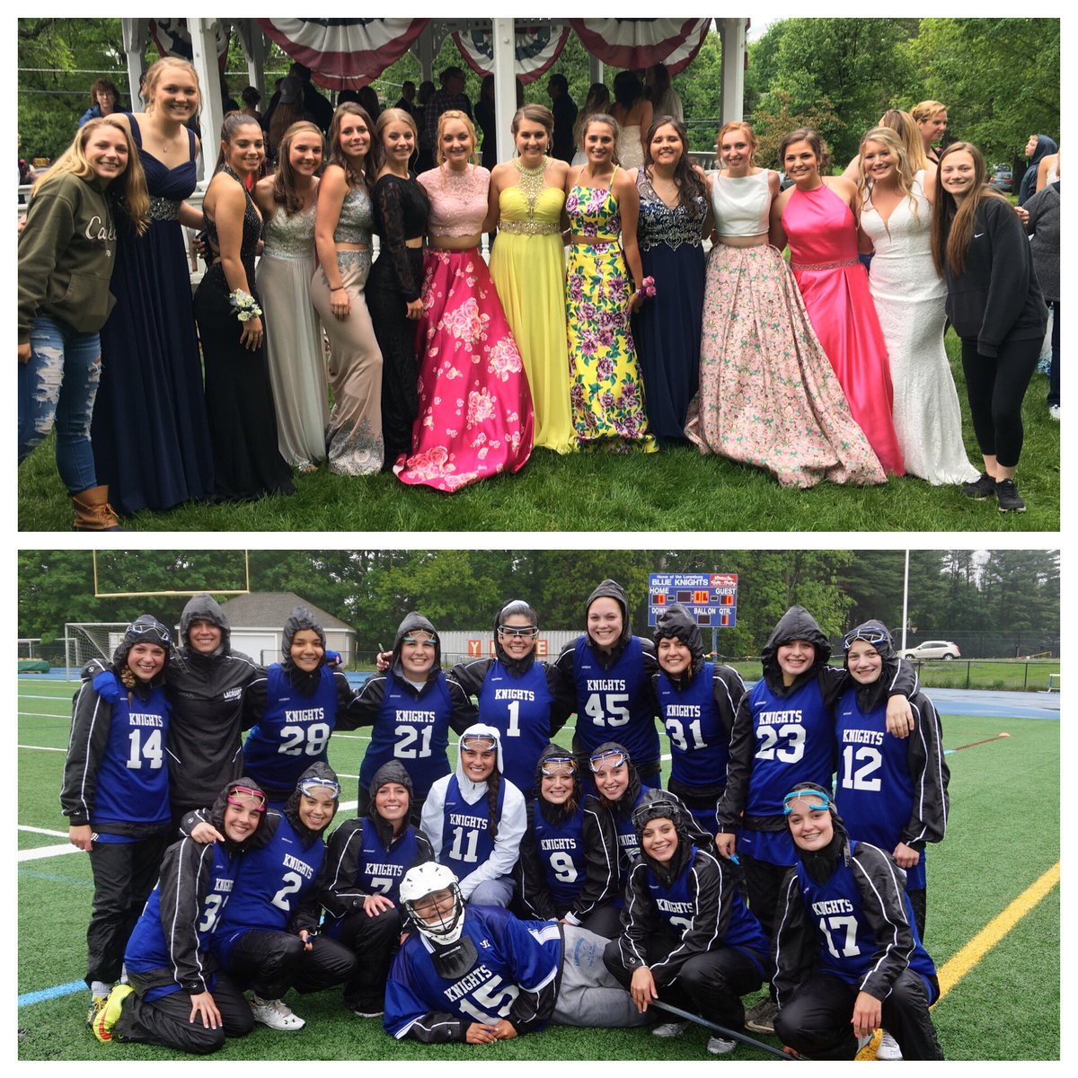 HowesMo22's tweet photo. @LHS_BlueKnights  From lipsticks to LAX sticks! these beauties have their 1st payoff game Tuesday at 5pm on the Turf! https://t.co/ZRJe2VMXjm