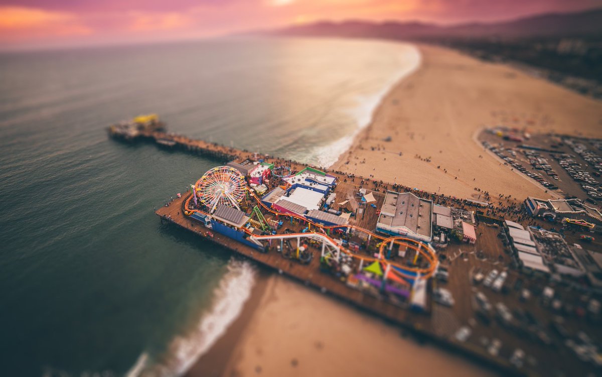 Tiltshiftcam's tweet photo. Santa Monica pier from a different perspective! #tiltshift  #miniature #tiltshifteffect #camera #tiltshiftcamera  #tiltshiftphotography https://t.co/u8tszTOrSL