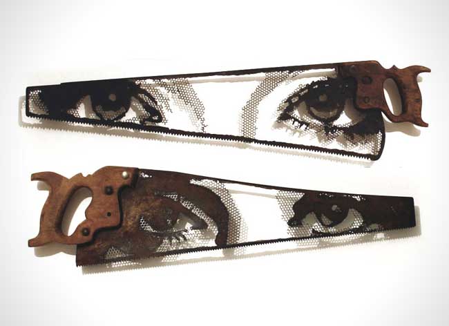 De zagen zijn 'oogverblindend mooi' gemaakt door kunstenaar Dan Rawlings #hergebruik #recycled #art