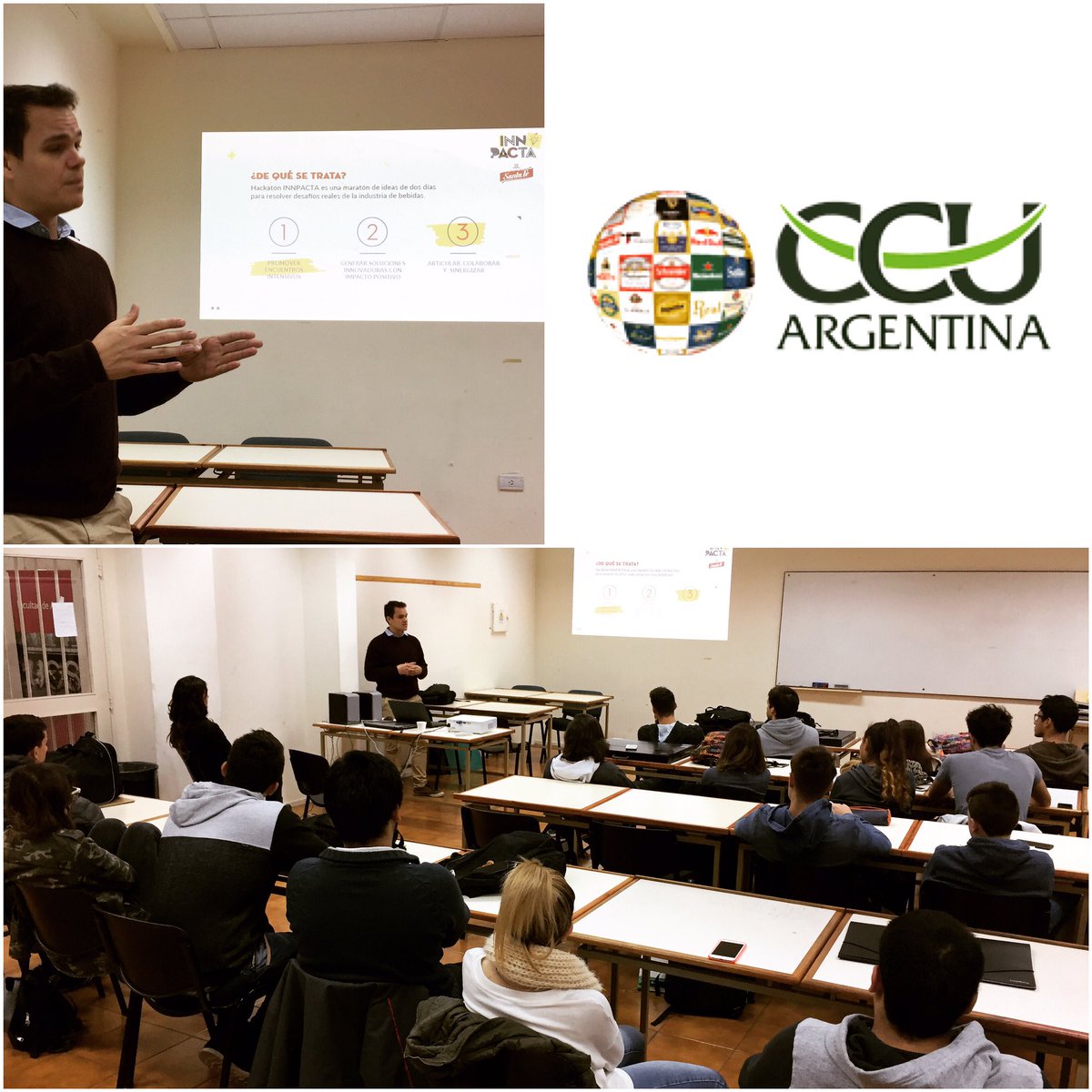 diucsf's tweet photo. Cooperación con empresas: CCU
#cerveceriasantafe 
#innpacta2017 
#ccu 
#vivilaucsf https://t.co/Vvm5vF2etG