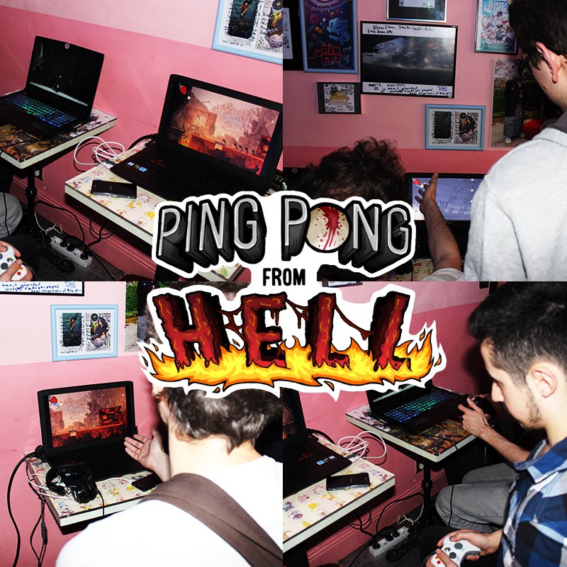 Ping_Pong_Hell's tweet photo. Ils testent, on prie.
-----
They're testing, we're praying.
#indiegame #histplaytime #pingpongfromhell #playtest https://t.co/5XJKwtgw4s